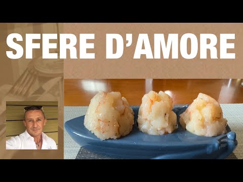 Carpaccio di gamberi con cuore di burrata ricetta per San Valentino