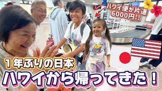 【念願の日本帰国】ワンオペ子連れ14時間フライト最高の旅✈️再会に祖父母も大喜び❗️【国際結婚|アメリカ】