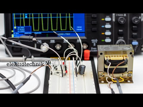 Brückengleichrichter Tutorial: Kondensator, Brummspannung & Sperrspannung in der Praxis B2U Teil1/1