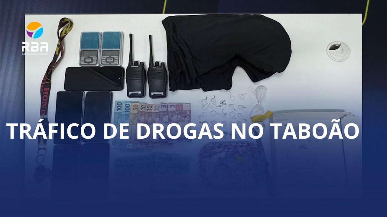 Operação da PM no Taboão termina com quatro presos e adolescente apreendida por tráfico