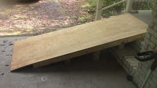 DIY RAMP HOW TO BUILD A QUICK, EASY STRONG RAMP FOR HOME, SHED, DOG #ramp #handicap #disabled #howto