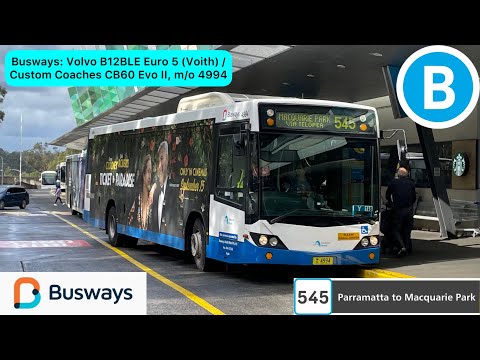 Busways: Volvo B12BLE Euro 5 (Voith) / Custom Coaches CB60 Evo II, m/o 4994