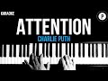 Charlie Puth - Attention Karaoke SLOWER Acoustic Piano Instrumental Cover Lyrics
