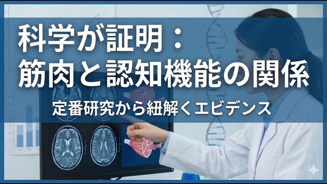 筋トレが脳を変える科学的根拠：定番の研究から紐解く筋肉と認知機能の相関関係