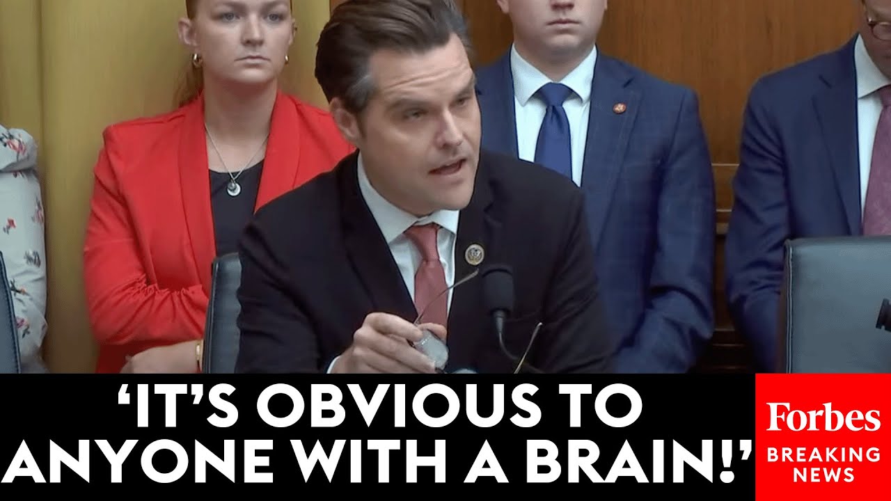 'Punish These People And Make An Example Of Them': Matt Gaetz Blasts FBI Treatment Of Whistleblowers