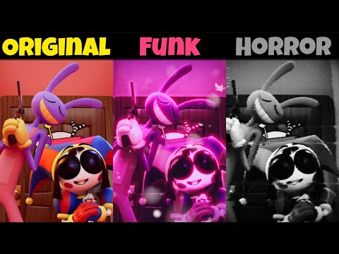 Jax and Pomni Daisy Bell Original vs Funk vs Horror