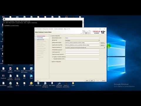 ORACLE 12C Database creation steps