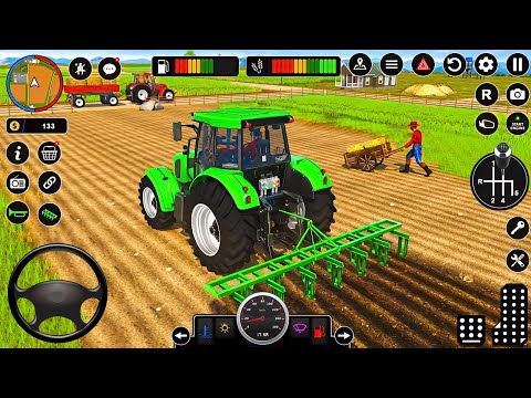Modern Tractor Farming Driving Simulator 3D #2 - New Tractor Games - Android Gameplay