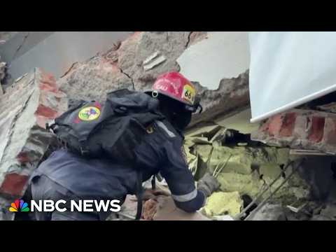 Desperate search for earthquake survivors