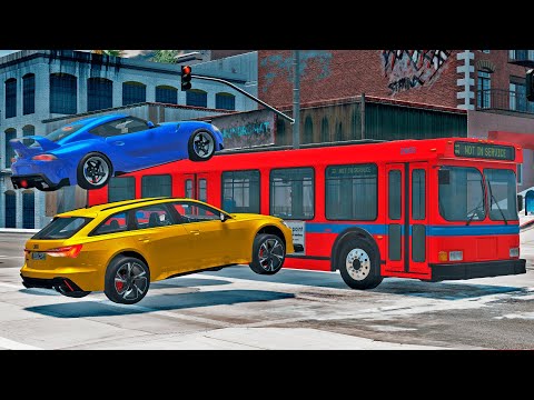 Situation At The Crossroads – BeamNG.Drive