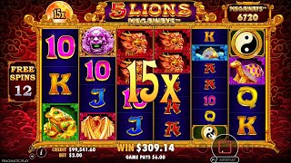 5 Lions Megaways Slot Demo Gameplay Walk-through 🎰 SENTATIONAL  WINS 🤑 Watch Unt