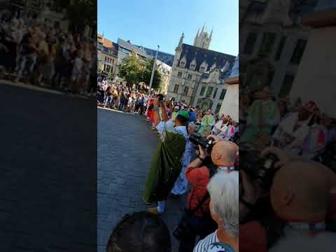 رقصة كناوة في مدينة غنت البلجيكية