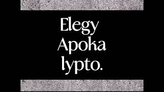 Elegy Apokalypto: A Fringe Hippo Anthology Film