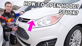 HOOD DOES NOT OPEN ON FORD, HOW TO OPEN HOOD THAT IS STUCK ON FORD