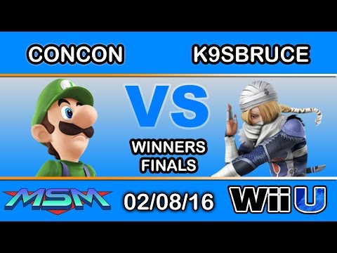 MSM 36 - SCB | ConCon (Luigi) Vs. K9sBruce (Sheik) Winners Finals - Smash Wii U