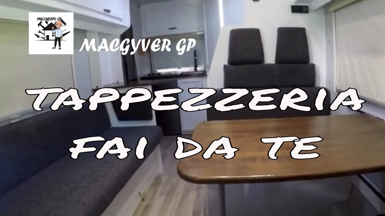 tappezzeria dei cuscini della dinette e delle protezioni dell'accesso in cabina - camper fai da te