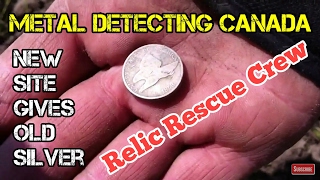 Metal Detecting Canada Relic Hunt In Ontario, New Site Gives Old Silver! #10