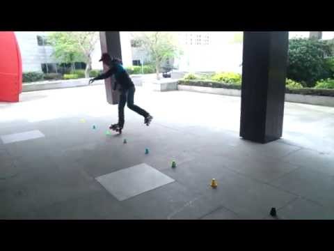 Premysl Navratil freestyle slalom skating :)