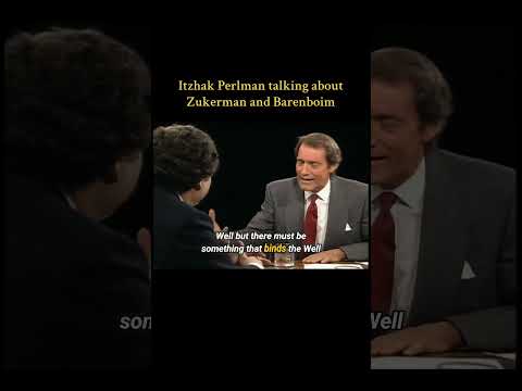 Itzhak Perlman talking about Zukerman and Barenboim #perlman #barenboim #zukerman #violinist