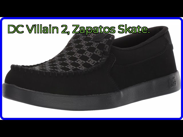 Vídeo relacionado con DC Shoes Villain 2 Casual Slip on Skate Shoe Slipper, Zapatos Hombre, White, 40.5 EU
