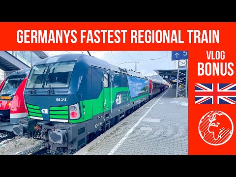 The IRE 200 on the highspeed line Ulm - Wendlingen | TripReport | Bonusvlog