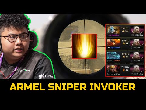 TNC.ARMEL INVOKER SNIPING USING CATACLYSM - IMPRESS WHOLE TEAM DOTA 2
