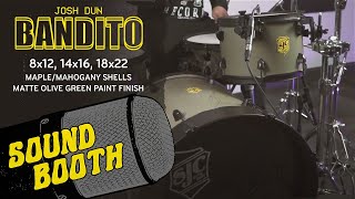 Video thumbnail for SJC Custom Drums - Josh Dun Banditø Kit! - Soundbooth with the Trench Camo snare! by SJC Custom Drums