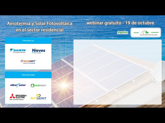 Vídeo relacionado con Energía solar fotovoltaica y aerotermia