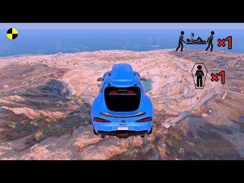 Realistic High-Speed Car Crashes in BeamNG.drive #80 | Ultra Detailed Crash Compilation