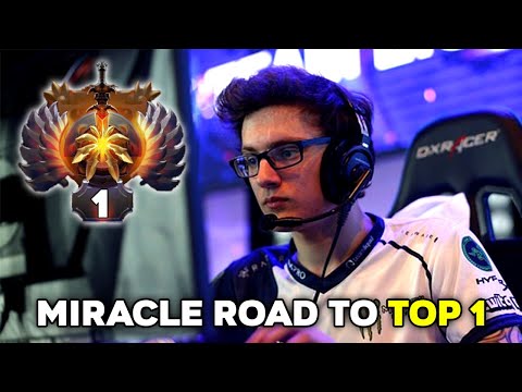 Miracle- Road to TOP 1 RANK EUROPE with His Amazing Plays - Dota 2