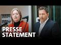 Pressestatement Der SPD Vorsitzenden Lars Klingbeil Und Bärbel Bas