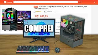 I BOUGHT SHOPEE'S BEST-SELLING COMPLETE GAMER PC FOR 1,850 REAIS