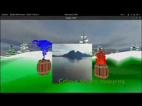 OpenGL - From Cube to Snowfield, c++