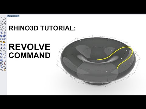 Rhino Surface Creation Basics:  Revolve Command