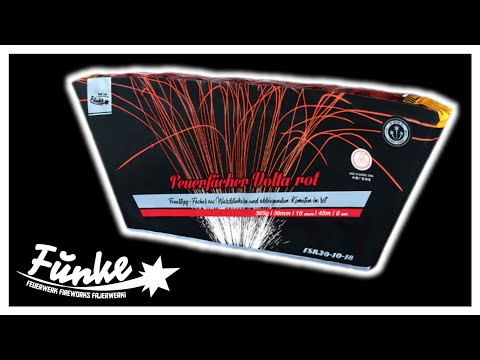 Funke Volta Red - eine Feuerwerk Single Row mit echt krasser Ausbreitung
