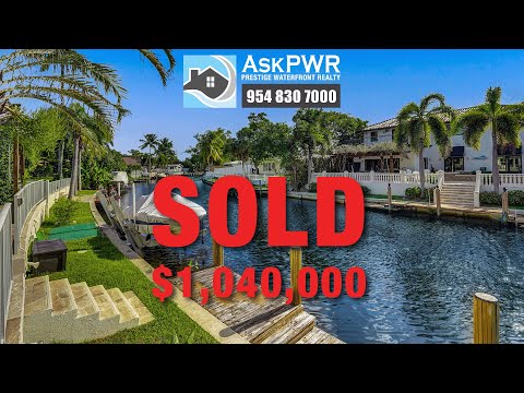SOLD $1,040,000 East Boca Raton Waterfront Home Royal Oak Hills - 98 SW 8th Ave Boca Raton FL 33486