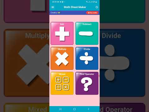 Kid Math: PDF Worksheet Maker