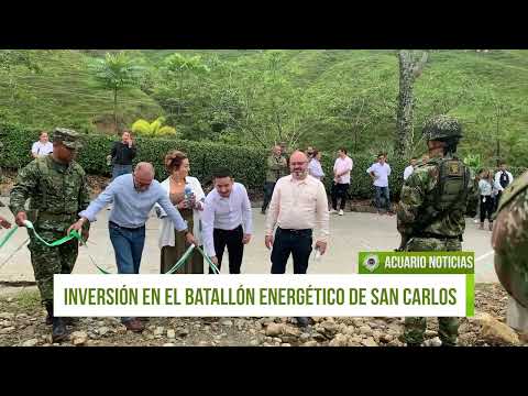Inversión en el Batallón Energético y Vial de San Carlos