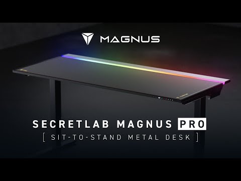 The all-new Secretlab MAGNUS Pro Sit-to-Stand Metal Desk