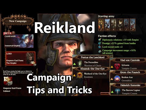 Reikland Campaign Tips and Tricks for Immortal Empires - Total War: Warhammer 3
