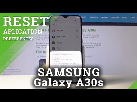 How to Reset Apps in SAMSUNG Galaxy A30s – Restore Apps Settings