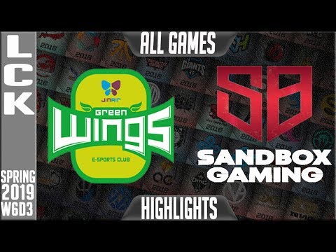 JAG vs SB Highlights ALL GAMES | LCK Spring 2019 Week 6 Day 3 | Jin Air Greenwings vs Sandbox Gaming