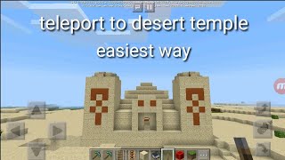 How to teleport to desert temple