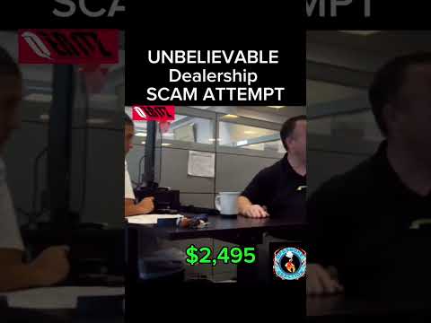Car dealership Caught trying to scam😳🤔 #reaction #nicetry