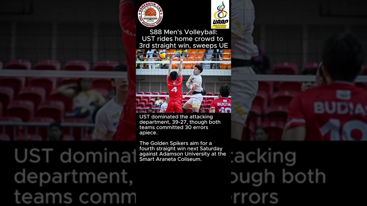 UAAP Men's Volleyball: UST thumps UE in straight sets