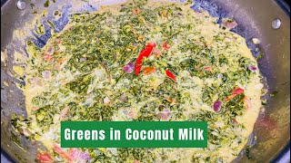 African Dodo (Amaranth) in Coconut Milk