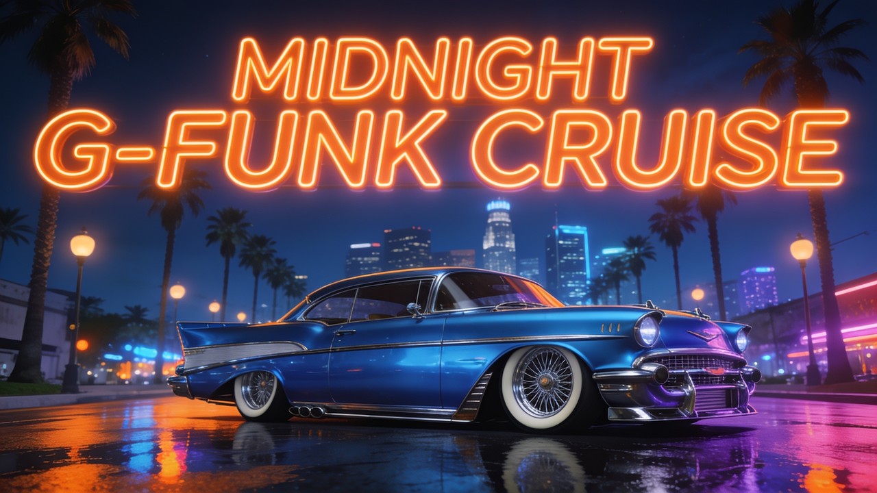 🚗 Rolling Slow Through Paradise | Lowrider Night Vibes — SUNSET CRUISE FM