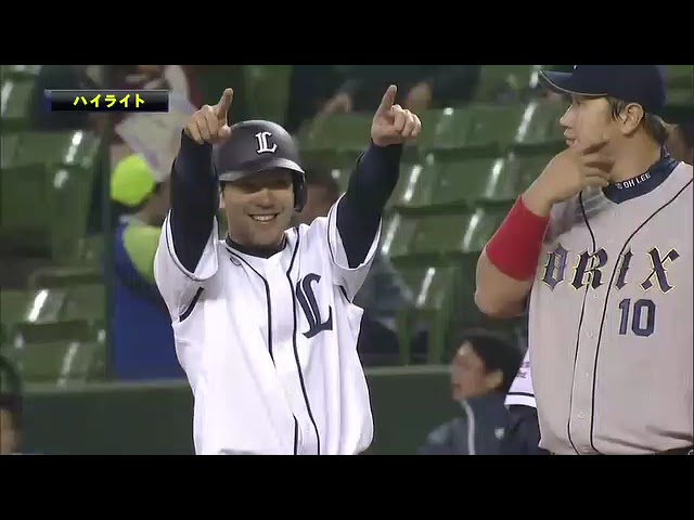 4月16日 埼玉西武ライオンズ 対 オリックス・バファローズ ハイライト