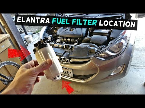 WHERE IS THE FUEL FILTER LOCATED ON HYUNDAI ELANTRA