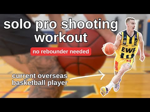 [FULL] pro shooting workout with NO REBOUNDER... I STILL DO THIS AS A PRO (200 makes in 1.5 hours)
